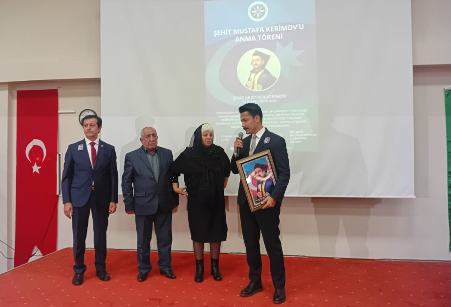 Ərdəhan Universitetinin konfrans zalına Qarabağ müharibəsi şəhidi Mustafa Kərimovun adı verilib