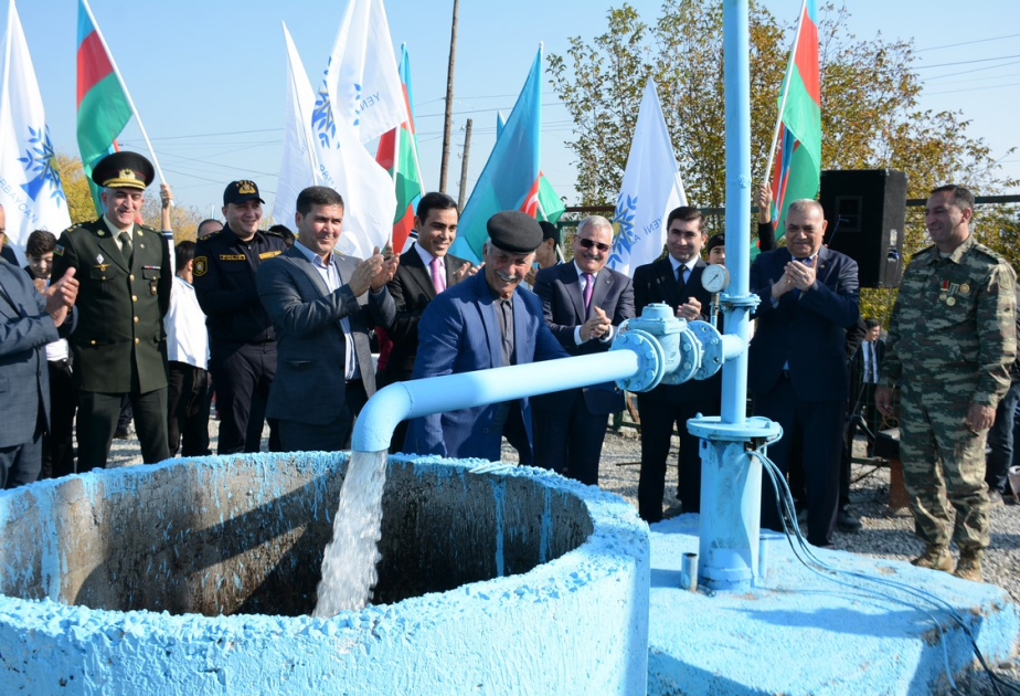 Tərtərin Səhləbad kəndində yeni su xətti istismara verilib