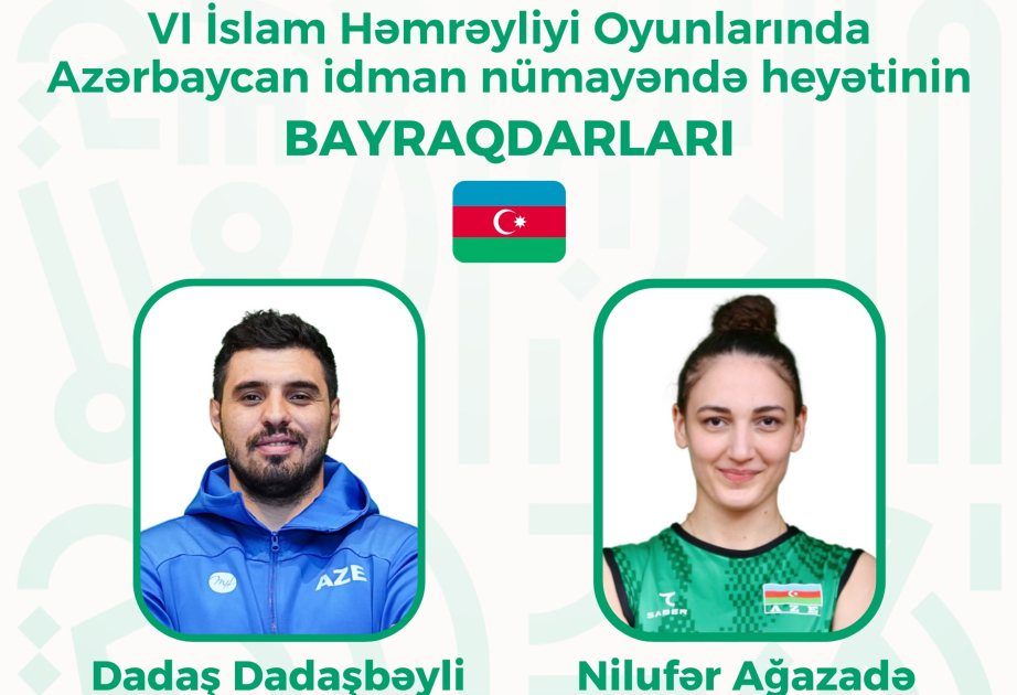 Azerbaijan announces flag bearers for opening ceremony of 6th Islamic Solidarity Games