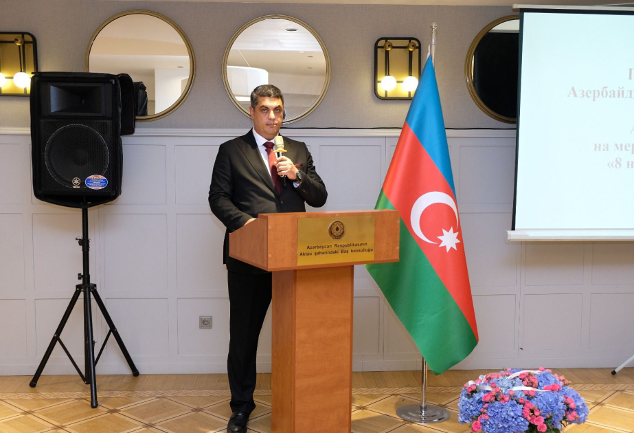 Aktauda Zəfər Gününün beşinci ildönümünə həsr olunan bayram tədbiri keçirilib