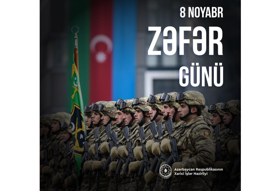Azerbaijan’s Foreign Ministry issues statement on occasion of 8 NOVEMBER – Victory Day