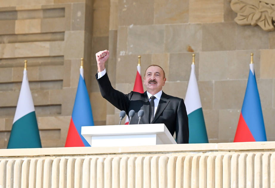 Präsident Ilham Aliyev: Heute werden Karabach und Ost-Sangesur wiederbelebt