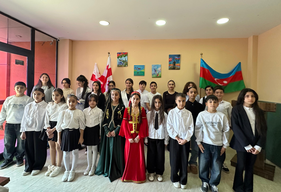 Rustavidə Zəfər Günü təntənəli şəkildə qeyd olunub