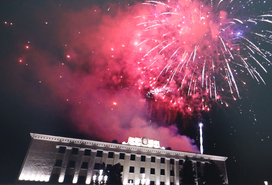 Khankendi celebrates Victory Day with colorful fireworks
