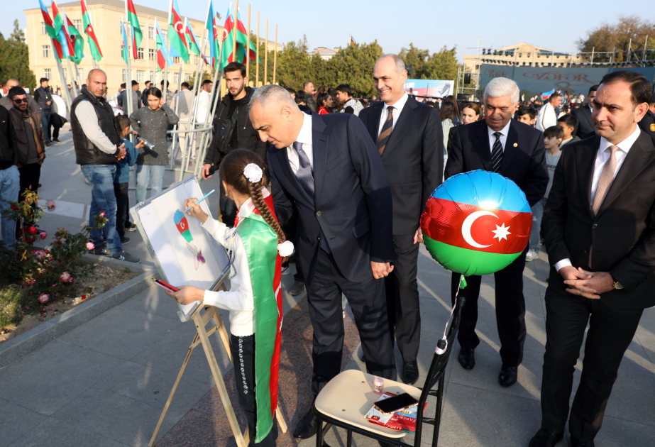 Naxçıvanda Qələbənin 5-ci ildönümü münasibətilə rəsm sərgisi olub