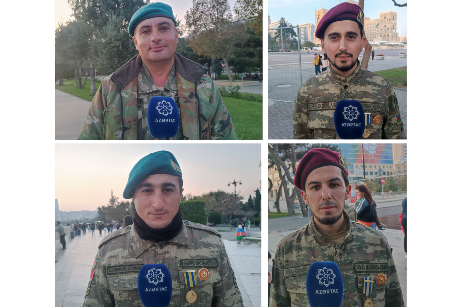 Vətən müharibəsi iştirakçıları: Çox qürurluyuq