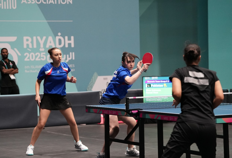 Azərbaycanın stolüstü tennis yığması İslamiadada yarımfinala yüksəlib