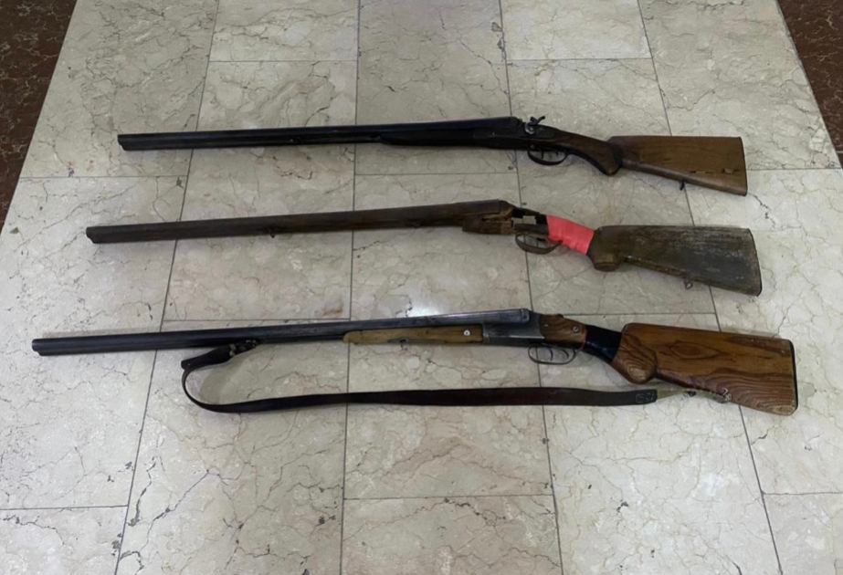 Polis qanunsuz saxlanılan odlu silah-sursat aşkar edib