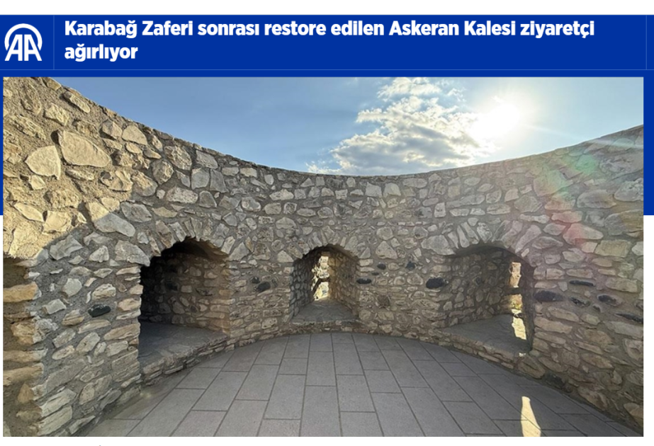 Турецкие медиа: Восстановленная после Победы Азербайджана Аскеранская крепость открылась для посещений