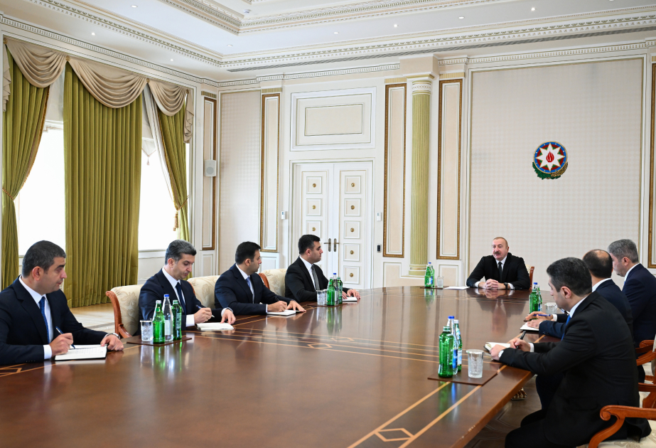 President Ilham Aliyev received newly appointed Presidential Representative in Nakhchivan and heads of several district executive authorities VIDEO
