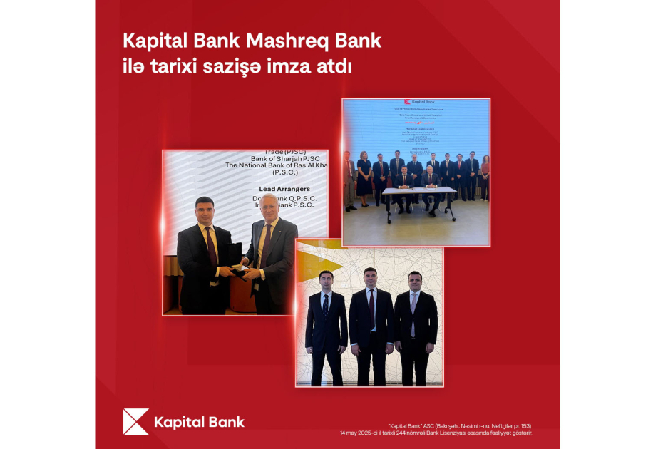 ®  Kapital Bank signs historic agreement with Mashreq Bank