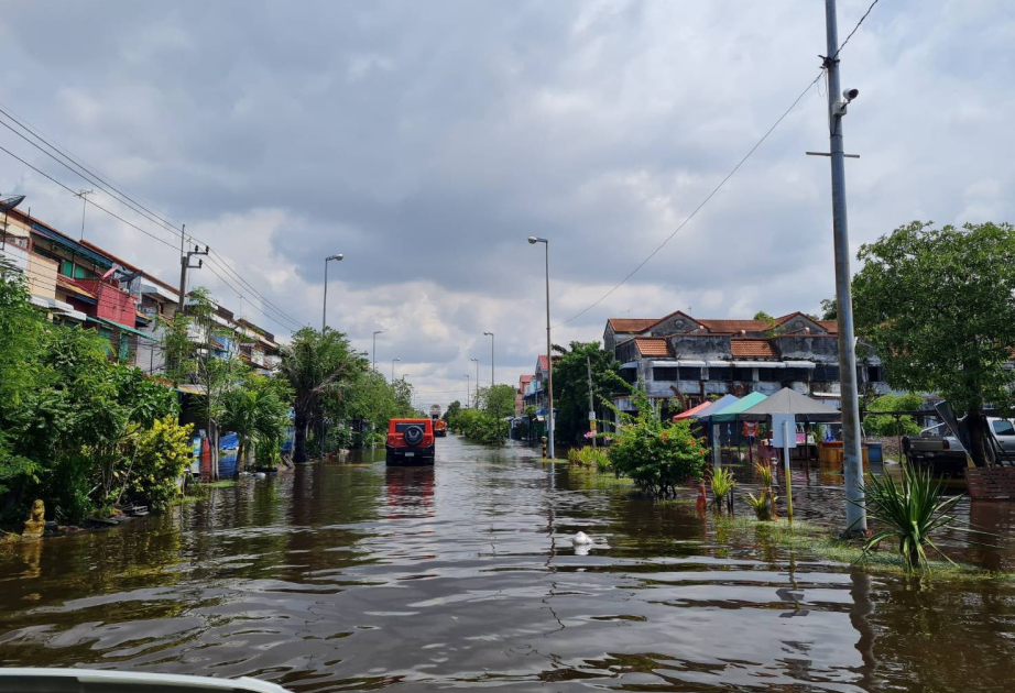 Severe flooding reported in central Thailand