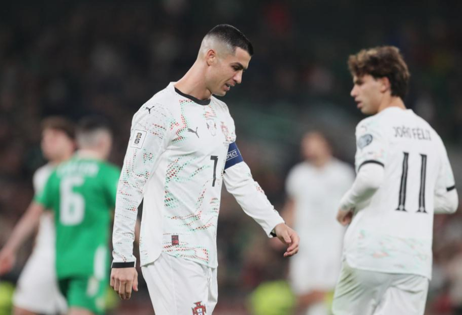 Kriştiano Ronaldo dünya çempionatının seçmə mərhələsində qırmızı vərəqə alıb
