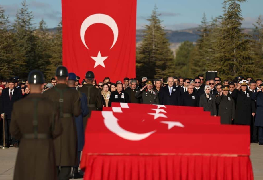 В Анкаре простились с 20 военнослужащими, погибшими при крушении самолета в Грузии