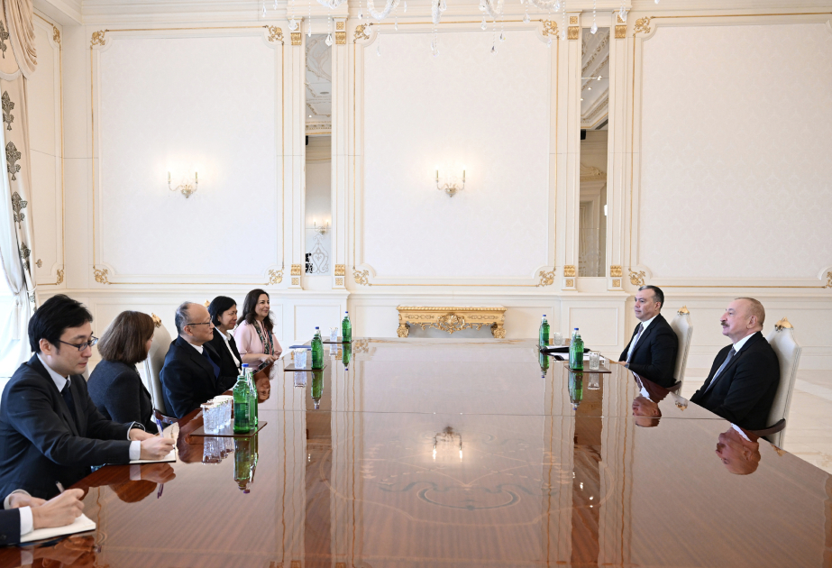 Präsident Ilham Aliyev empfängt ADP-Delegation VIDEO