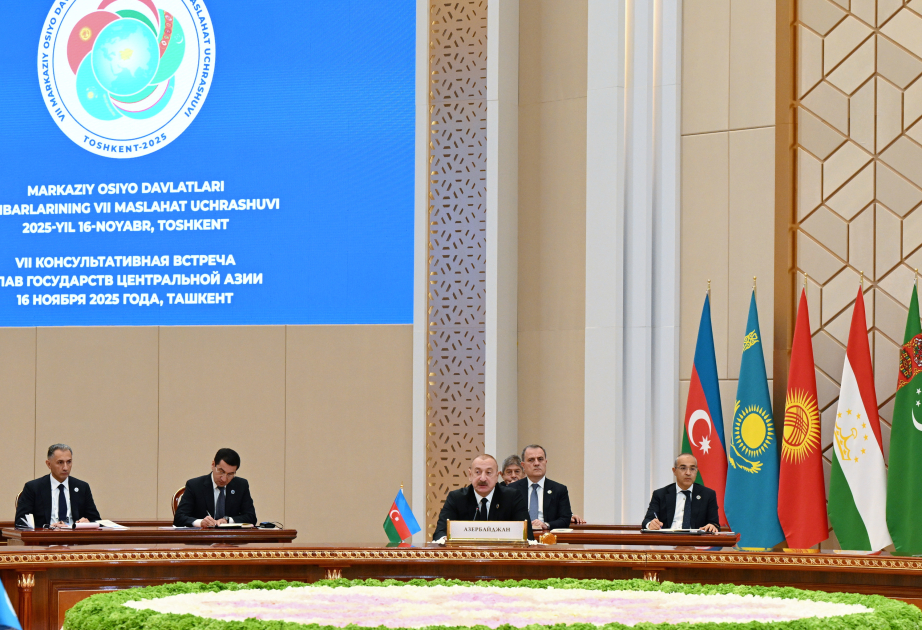 In Taschkent 7. Konsultatives Treffen der Staatsoberhäupter Zentralasiens stattgefunden  Präsident Ilham Aliyev sprach bei Veranstaltung VIDEO