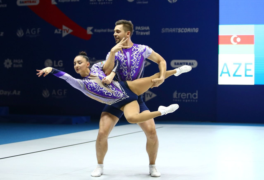 Смешанная пара из Азербайджана стала чемпионом Европы по спортивной аэробике