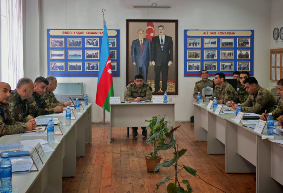 Mülki müdafiə qoşunlarının hərbi hissələri ilə birgə qərargah məşqi keçirilib