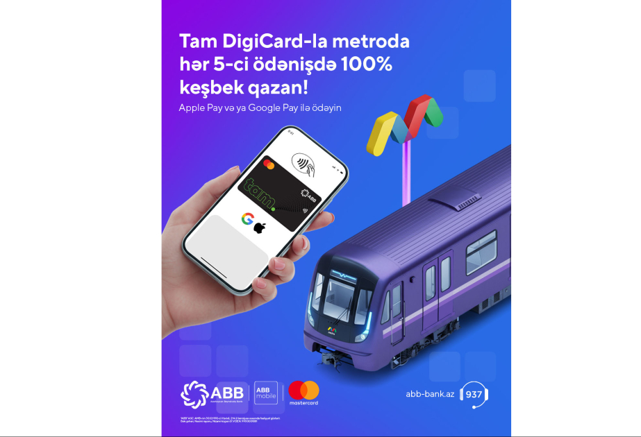 ®  ABB-dən metro istifadəçilərinə xüsusi fürsət!