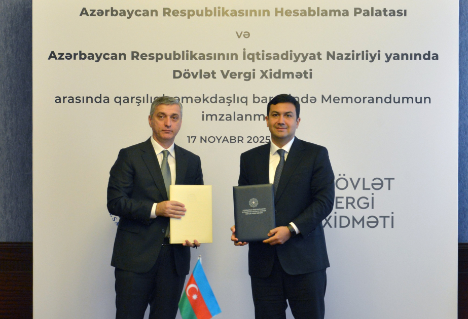 Hesablama Palatası və Dövlət Vergi Xidməti arasında anlaşma memorandumu imzalanıb