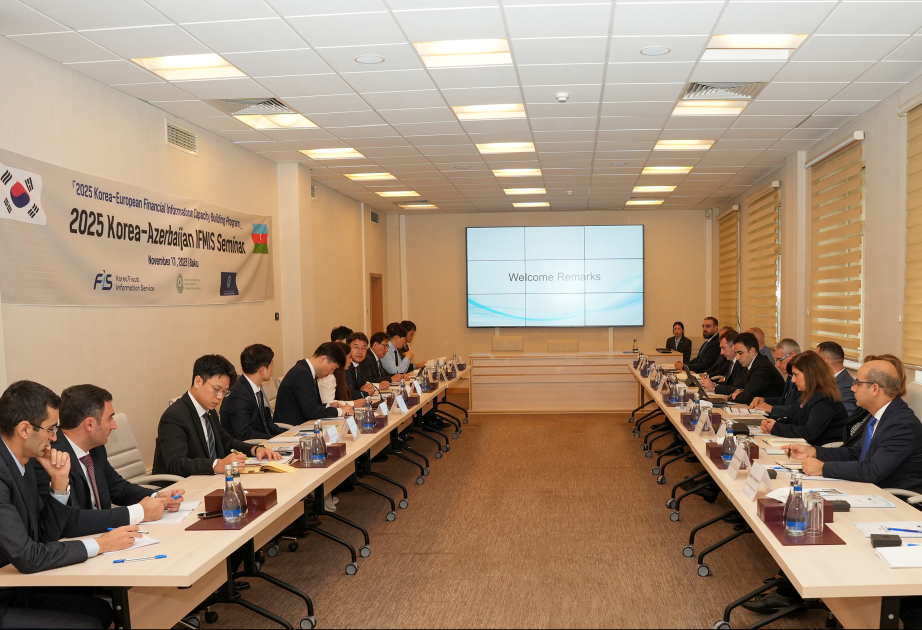 Azərbaycan və Koreya arasında İnteqrəolunmuş Maliyyə İdarəetmə Sistemi üzrə seminar keçirilib