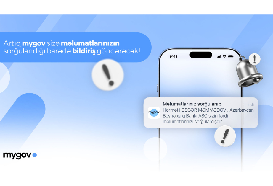 “mygov” platformasında vətəndaşlara məlumat sorğuları barədə bildirişlər göndərilməyə başlanılıb