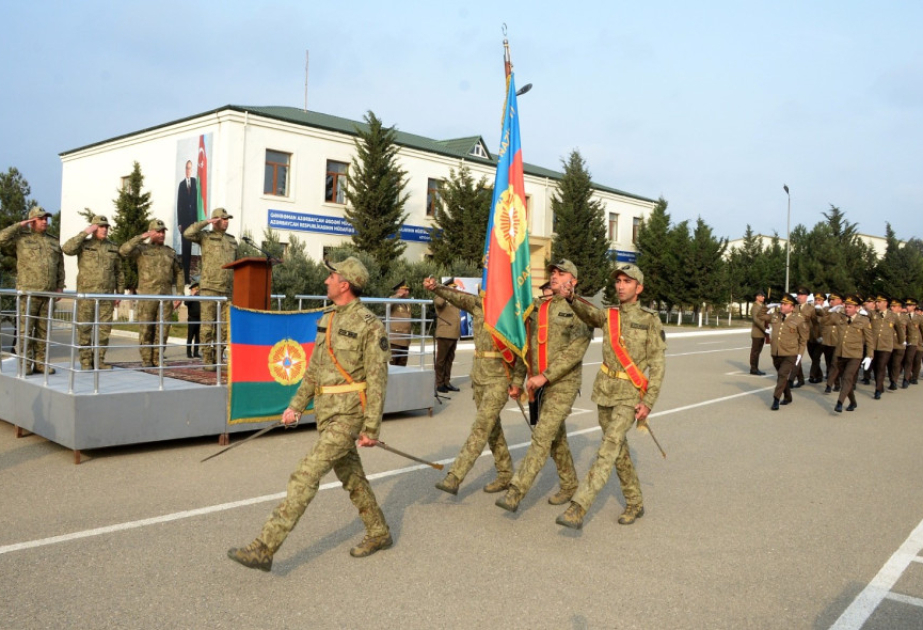 FHN-in Mülki müdafiə qoşunlarında andiçmə mərasimi keçirilib