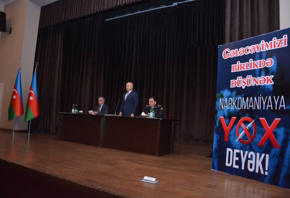Şamaxıda narkomaniyanın zərərlərinə həsr olunan maarifləndirici tədbir keçirilib