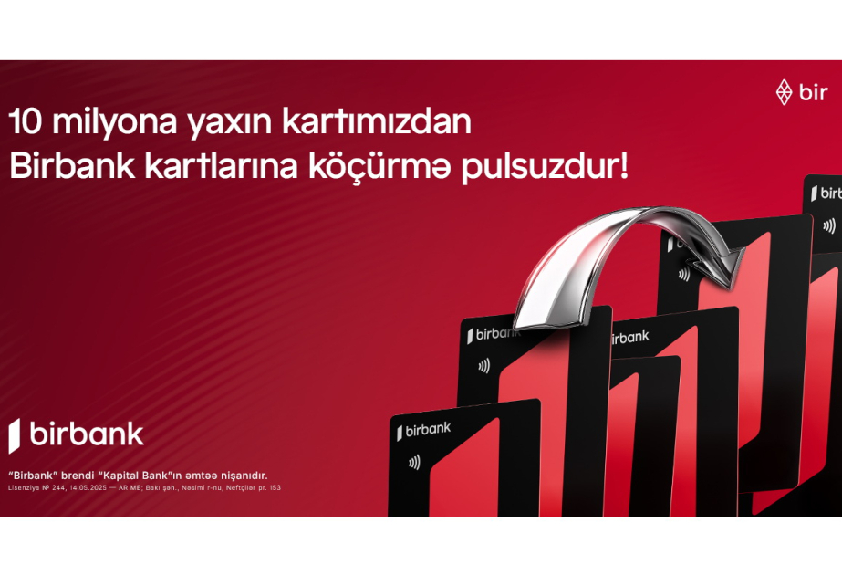 ®  Transfers from our nearly 10 million cards to Birbank cards are unlimited and free of charge