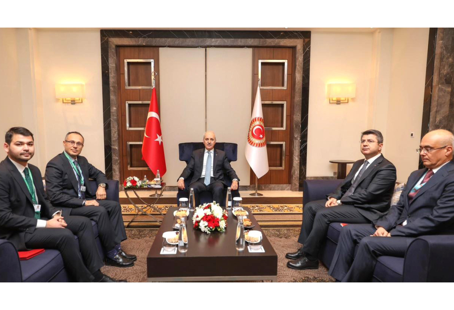 TÜRKPA-nın Baş katibi Türkiyə Böyük Millət Məclisinin sədri ilə görüşüb