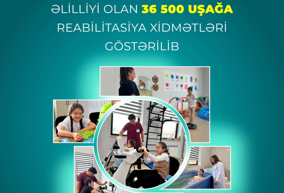 Bu ilin on ayında əlilliyi olan 36 min 500 uşağa reabilitasiya xidmətləri göstərilib
