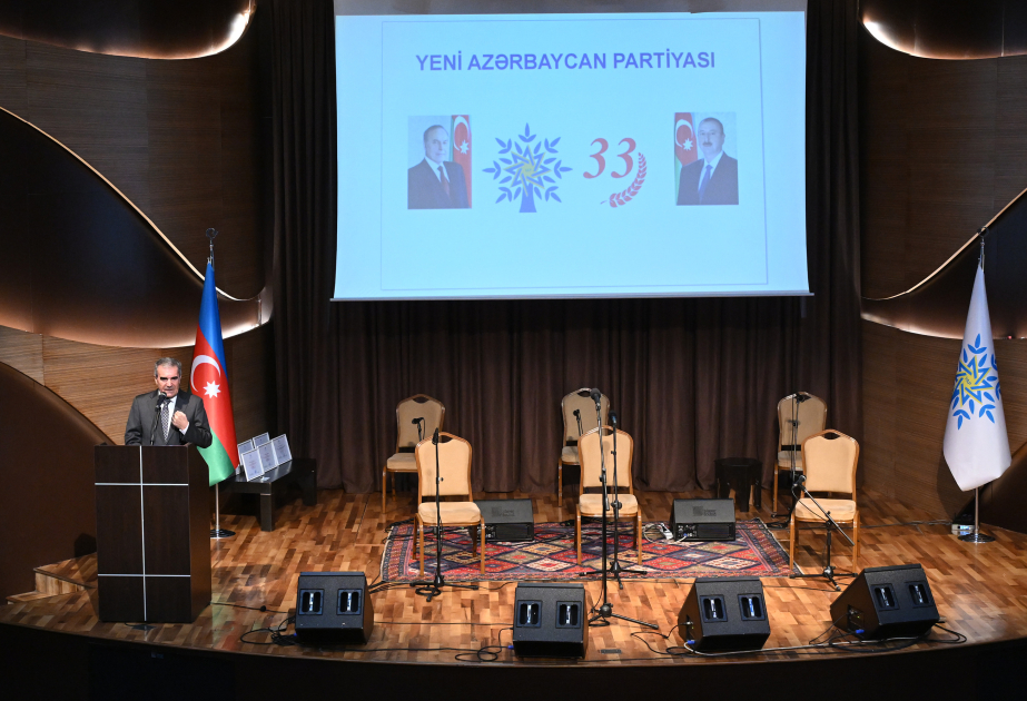 YAP-ın yaranmasının 33-cü ildönümü münasibətilə Səbail rayon təşkilatı tərəfindən tədbir təşkil olunub
