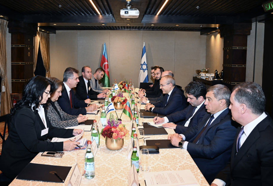 İsrail naziri ilə enerji üzrə tərəfdaşlıq məsələləri müzakirə olunub