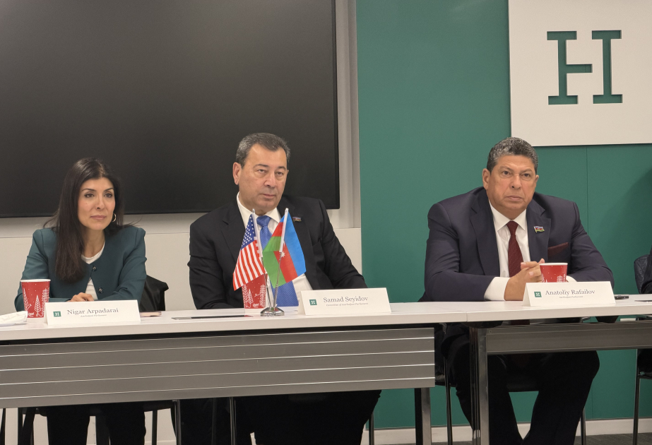 U.S. Hudson Institute hosts a roundtable discussion with Azerbaijani delegation