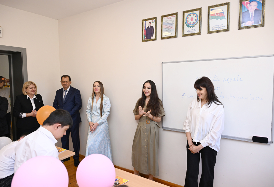 Heydər Əliyev Fondunun vitse-prezidenti Leyla Əliyeva Lənkəranda internat məktəbində olub