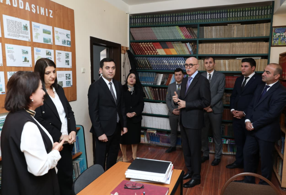 Nazir müavini Firudin Qurbanov Lənkəranda təhsil müəssisələrində olub