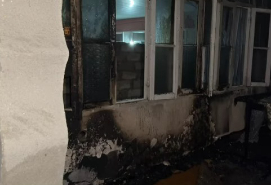 Şəkidə mənzildə baş verən yanğın söndürülüb
