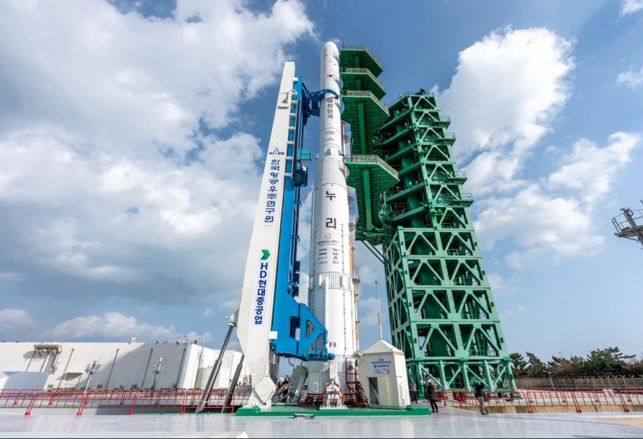 Space rocket Nuri positioned on launchpad ahead of 4th launch