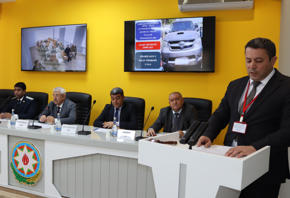 Naxçıvanda hərrac yolu ilə 3 avtomobil özəlləşdirilib