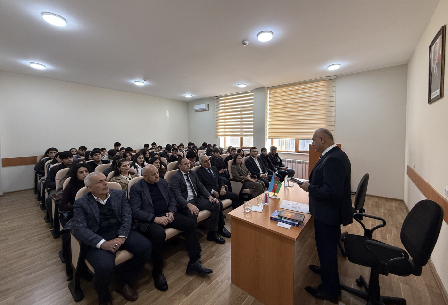 Gəncə Dövlət Aqrar Kollecində “Suverenliyin zəfər yolu” kitabının təqdimatı keçirilib
