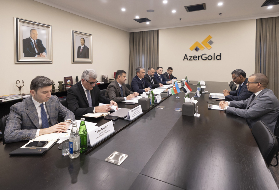 Treffen mit sudanesischem Botschafter in Baku in Geschlossener Aktiengesellschaft „AzerGold“