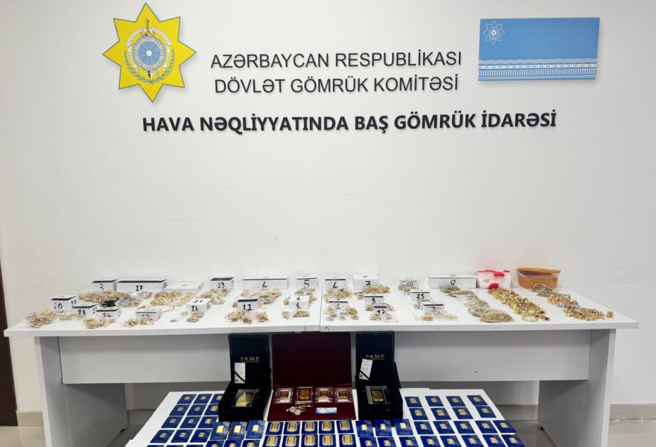 Ölkəyə 11 kiloqrama yaxın qızıl məmulatlarının qanunsuz yolla gətirilməsinin qarşısı alınıb