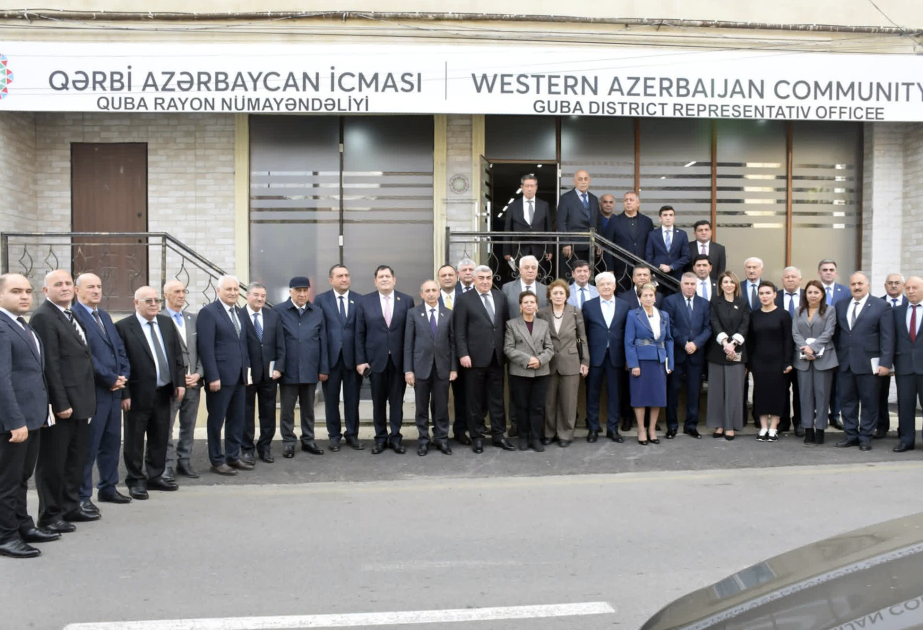 Qərbi Azərbaycan İcmasının Qubada yeni ofisi açılıb