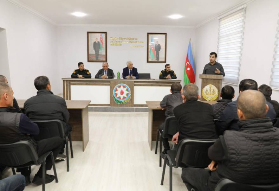Cəzaçəkmə müəssisəsində QİÇS ilə bağlı maarifləndirmə tədbiri təşkil edilib