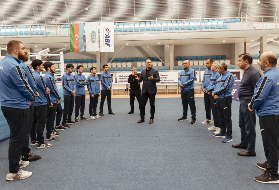 Dünya çempionatında iştirak edəcək Azərbaycanın boks millisi ilə görüş olub