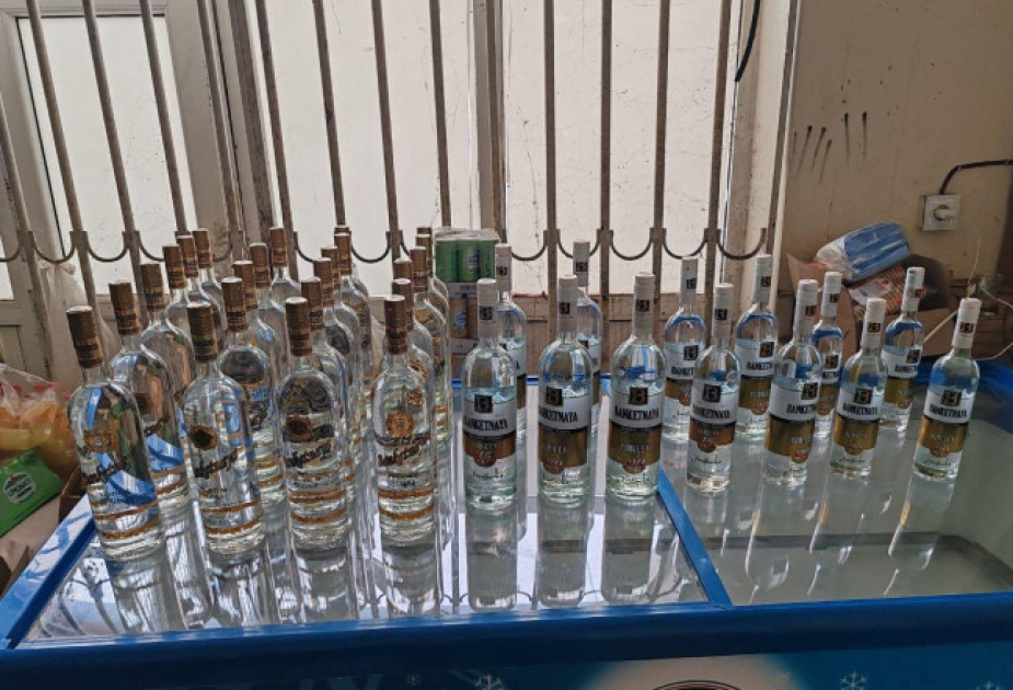 Ağcabədidə topdansatış mağazasında saxta alkoqollu içkilər aşkarlanıb