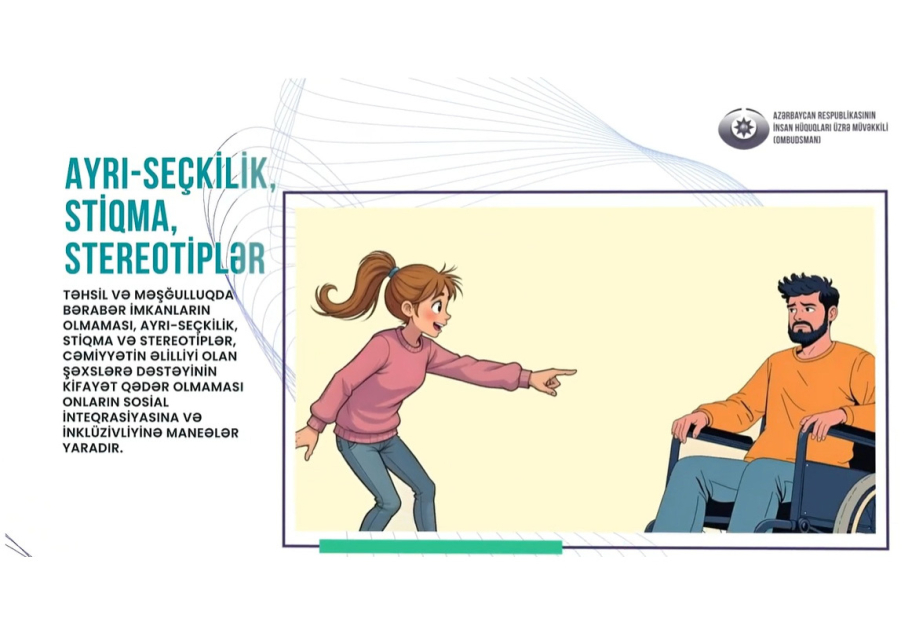 Əlilliyi olan şəxslərin hüquqlarının təşviqinə dair maarifləndirici videoçarx hazırlanıb VİDEO