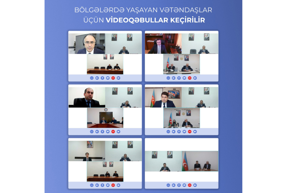 Ədliyyə Nazirliyi bölgələrdə yaşayan vətəndaşlar üçün videoqəbullar keçirir