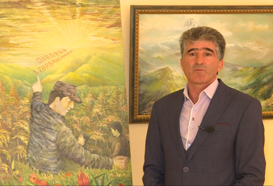 Döyüşçü rəssamın müharibənin izlərindən Zəfərə doğru uzanan yaradıcılıq əsərləri VİDEO