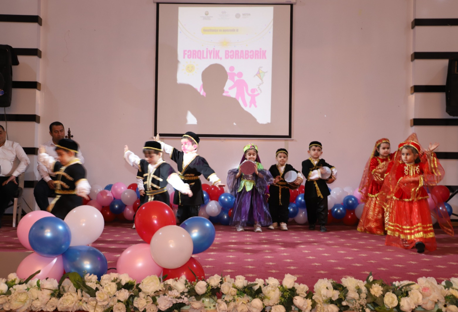 Ağstafada xüsusi qayğıya ehtiyacı olan uşaqlar üçün tədbir - Fərqliyik, bərabərik